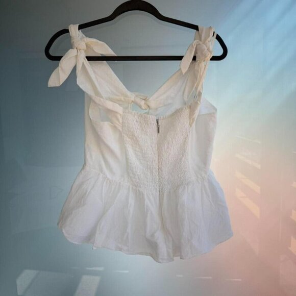 Rebecca Taylor White Knot Top - Picture 4 of 5